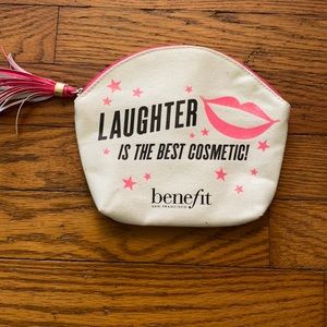Benefit Cosmetics Laughter is the best cosmetic makeup bag